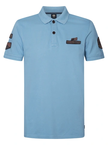 Petrol Industries - Polo - Lichtblauw - Men Polo Short Sleeve - M-1050-Pol946