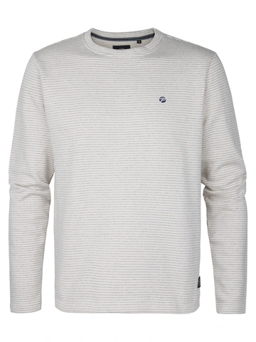 Petrol Industries - Sweater lange mouw - Ecru - Men Sweater Round Neck - M-1050-Swr322