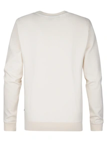 Petrol Industries - Sweater lange mouw - Ecru - Men Sweater Round Neck Print - M-1050-Swr327