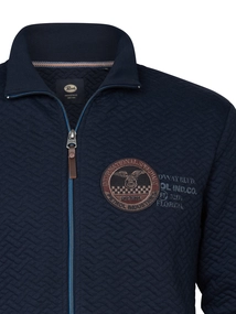 Petrol Industries - Sweater vest - Donkerblauw - Men Sweater Collar Zip - M-1050-Swc309