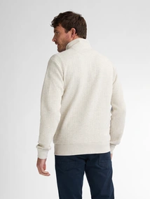 Petrol Industries - Sweater vest - Ecru - Men Sweater Collar Zip - M-1050-Swc333
