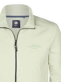 Petrol Industries - Sweater vest - Lichtgroen - Men Sweater Collar Zip - M-1050-Swc303