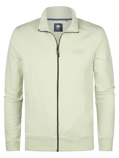 Petrol Industries - Sweater vest - Lichtgroen - Men Sweater Collar Zip - M-1050-Swc303
