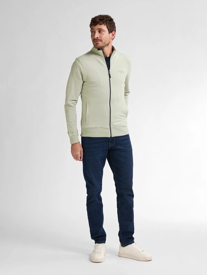 Petrol Industries - Sweater vest - Lichtgroen - Men Sweater Collar Zip - M-1050-Swc303