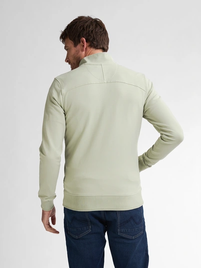 Petrol Industries - Sweater vest - Lichtgroen - Men Sweater Collar Zip - M-1050-Swc303