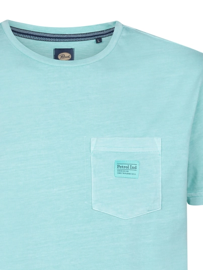 Petrol industries - T-shirt korte mouw - Aqua - M-1050-Tsr632 - Men T-Shirt SS