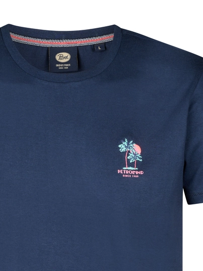 Petrol industries - T-shirt korte mouw - Donkerblauw - M-1050-Tsr644 - Men T-Shirt SS
