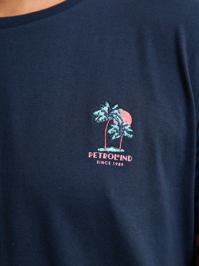 Petrol industries - T-shirt korte mouw - Donkerblauw - M-1050-Tsr644 - Men T-Shirt SS