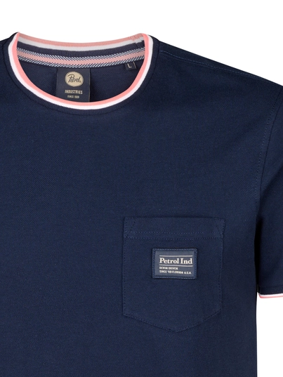 Petrol industries - T-shirt korte mouw - Donkerblauw - M-1050-Tsr645 - Men T-Shirt SS