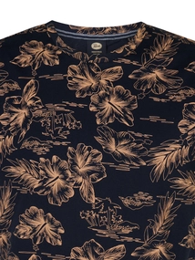 Petrol Industries - T-shirt korte mouw - Donkerblauw - Men T-Shirt SS AOP - M-1050-Tsr623