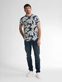 Petrol Industries - T-shirt korte mouw - Donkerblauw - Men T-Shirt SS AOP - M-1050-Tsr655