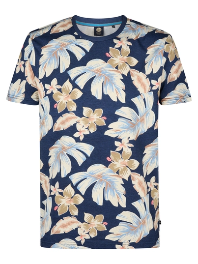 Petrol Industries - T-shirt korte mouw - Donkerblauw - Men T-Shirt SS AOP - M-1050-Tsr655