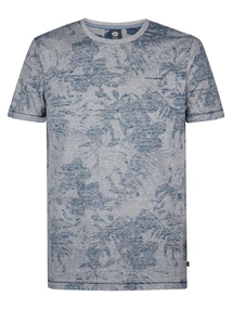 Petrol industries - T-shirt korte mouw - Donkerblauw - Men T-Shirt SS AOP