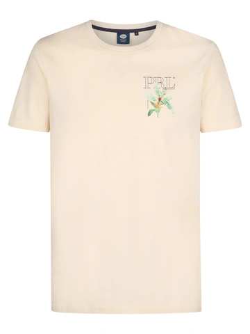 Petrol Industries - T-shirt korte mouw - Ecru - Men T-Shirt SS Classic Print - M-1050-Tsr688