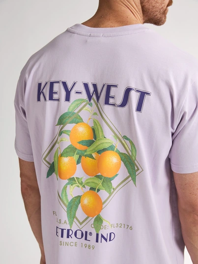 Petrol industries - T-shirt korte mouw - Lila - M-1050-Tsr649 - Men T-Shirt SS Classic Print