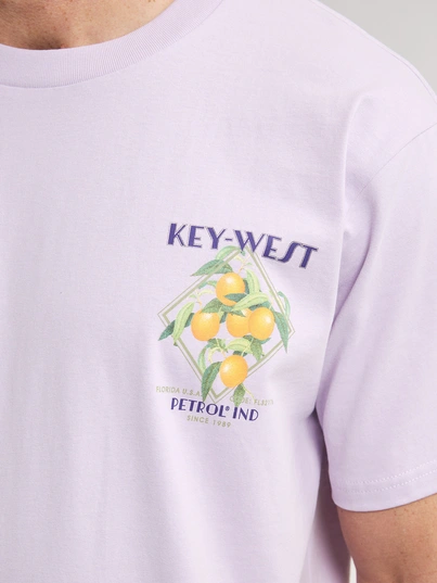 Petrol industries - T-shirt korte mouw - Lila - M-1050-Tsr649 - Men T-Shirt SS Classic Print