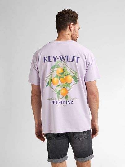 Petrol industries - T-shirt korte mouw - Lila - M-1050-Tsr649 - Men T-Shirt SS Classic Print