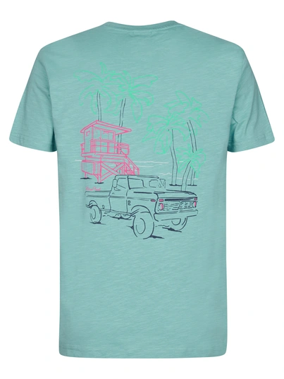 Petrol industries - T-shirt korte mouw - Petrol - M-1050-Tsr647 - Men T-Shirt SS