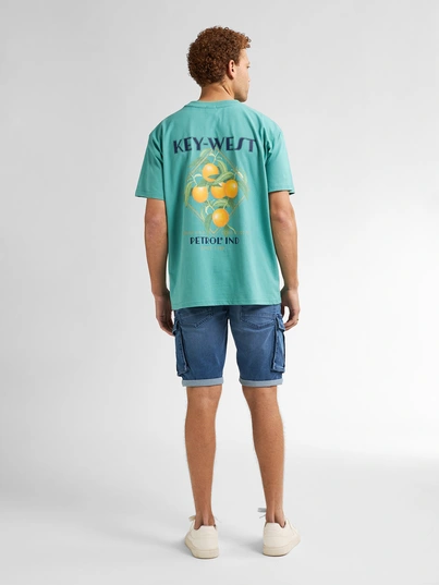 Petrol industries - T-shirt korte mouw - Petrol - M-1050-Tsr649 - Men T-Shirt SS Classic Print