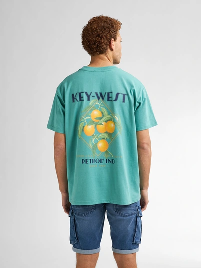 Petrol industries - T-shirt korte mouw - Petrol - M-1050-Tsr649 - Men T-Shirt SS Classic Print