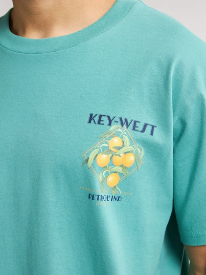Petrol industries - T-shirt korte mouw - Petrol - M-1050-Tsr649 - Men T-Shirt SS Classic Print
