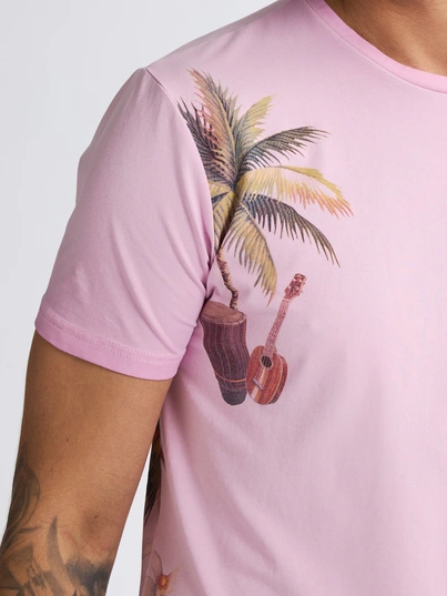 Petrol industries - T-shirt korte mouw - Roze - M-1050-Tsr673 - Men T-Shirt SS