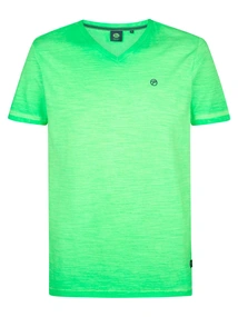 Petrol industries - T-shirt V-hals korte mouw - Lichtgroen - M-1050-Tsv662 - Men T-Shirt SS V-Neck