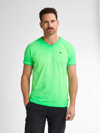 Petrol industries - T-shirt V-hals korte mouw - Lichtgroen - M-1050-Tsv662 - Men T-Shirt SS V-Neck