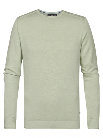 Petrol Industries - Trui met ronde hals - Lichtgroen - Men Knitwear Round Neck Basic - M-1050-Kwr203