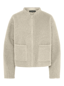 Pieces - Damesjas - Kiezelgrijs - Pcscarlet Bouchle Bomber - 17156165