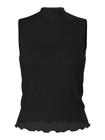 Pieces - Gilet - Zwart - Pcflora Sl Top Jrs Bc - 17155406