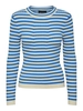 Pieces - Pccrista Ls O-Neck - Trui met ronde hals - Lichtblauw - 17115047