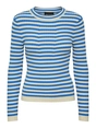 Pieces - Pccrista Ls O-Neck - Trui met ronde hals - Lichtblauw - 17115047