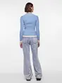 Pieces - Pccrista Ls O-Neck - Trui met ronde hals - Lichtblauw - 17115047