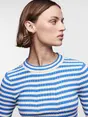 Pieces - Pccrista Ls O-Neck - Trui met ronde hals - Lichtblauw - 17115047