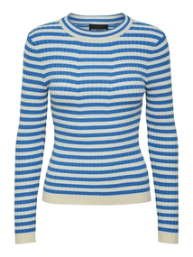 Pieces - Pccrista Ls O-Neck - Trui met ronde hals - Lichtblauw - 17115047