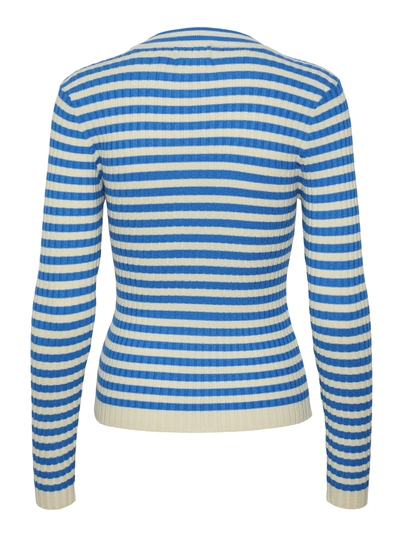 Pieces - Pccrista Ls O-Neck - Trui met ronde hals - Lichtblauw - 17115047