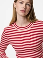 Pieces - Pccrista Ls O-Neck - Trui met ronde hals - Rood - 17115047