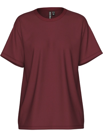 Pieces - T-shirt korte mouw - Rood - Pcskylar Ss Oversized Tee Jrs - 17146654
