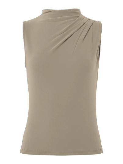 Pieces - Tanktop - Beige - Pcmadison Sl Draped Top Jrs No - 17151143
