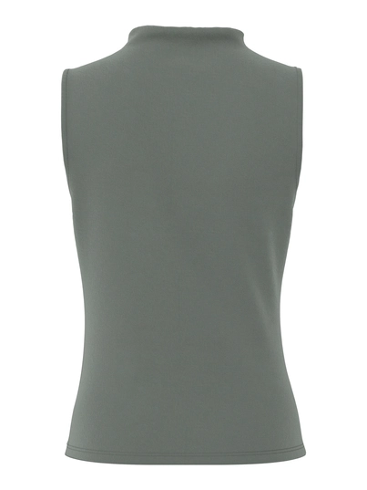 Pieces - Tanktop - Donkergrijs - Pcmadison Sl Draped Top Jrs No - 17151143
