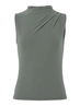 Pieces - Tanktop - Donkergrijs - Pcmadison Sl Draped Top Jrs No - 17151143