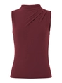 Pieces - Tanktop - Rood - Pcmadison Sl Draped Top Jrs No - 17151143