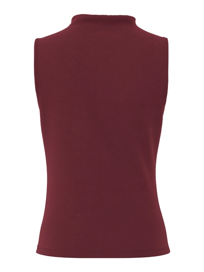 Pieces - Tanktop - Rood - Pcmadison Sl Draped Top Jrs No - 17151143
