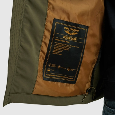 PME-Legend - Heren jas - Donkergroen - Semi long jacket SUCCESSOR 3L Soft