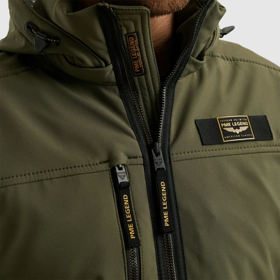 PME-Legend - Heren jas - Donkergroen - Semi long jacket SUCCESSOR 3L Soft