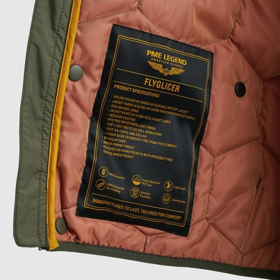 PME-Legend - Heren jas - Donkergroen - Short jacket FLYGLICER Lire Rib