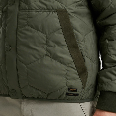 PME-Legend - Heren jas - Donkergroen - Short jacket FLYGLICER Lire Rib