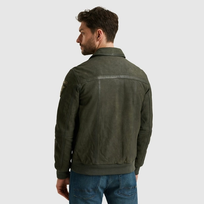 PME-Legend - Leren jassen - Donkergroen - Flight jacket SUMMER HUDSON Sheep