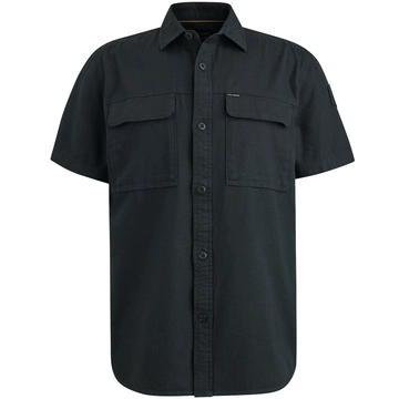PME-Legend - Overhemd korte mouw - Blauw - Psis2503242 - Short Sleeve Shirt Slub Cotton